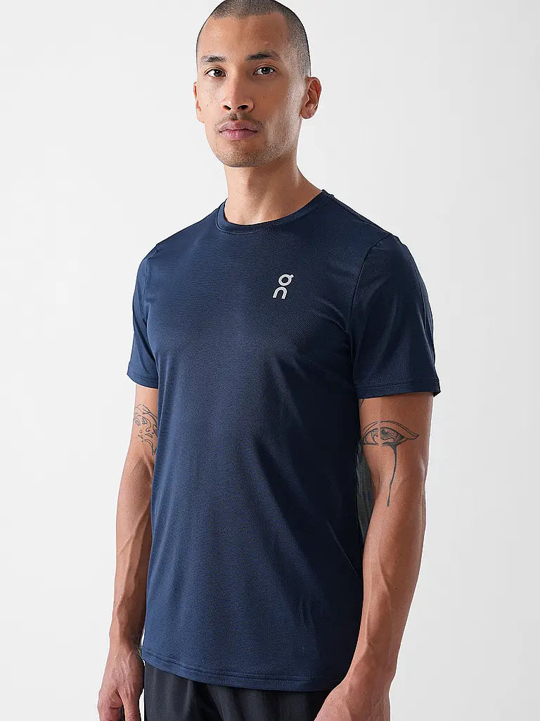 ON | Camiseta de running Core-T para hombre | Azul oscuro