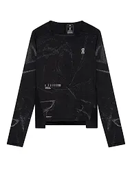 ON | Camiseta de running de manga larga Performance Long-T Lumos para mujer | Negro