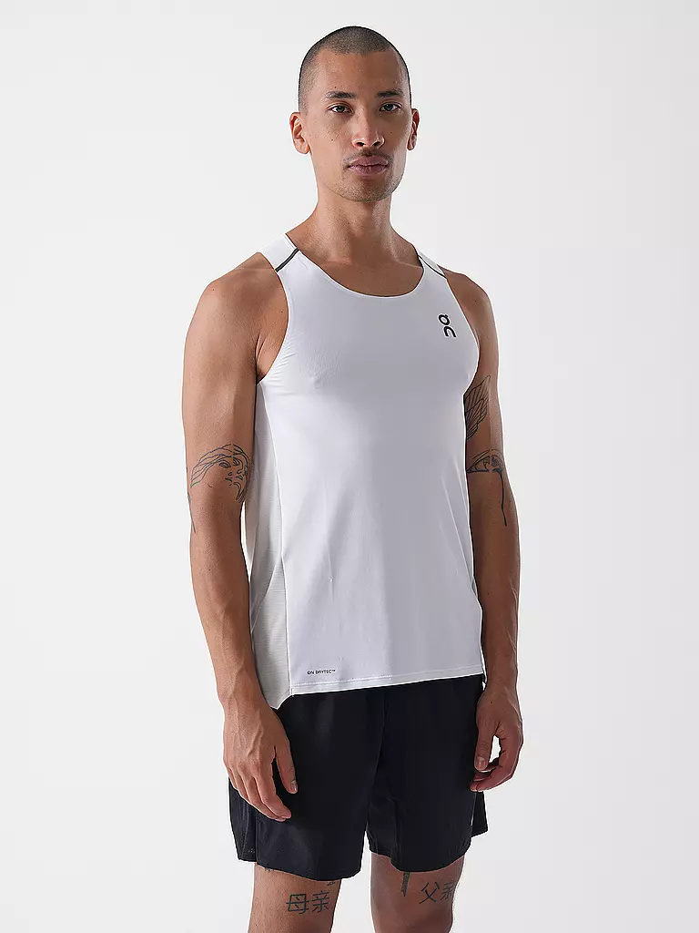 ON | Camiseta de running Performance para hombre | Blanco