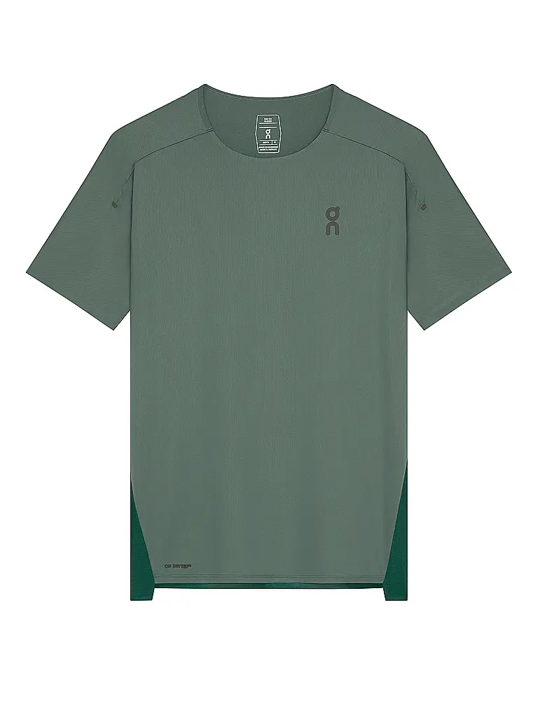 ON | Camiseta de running Performance-T para hombre | Verde oscuro