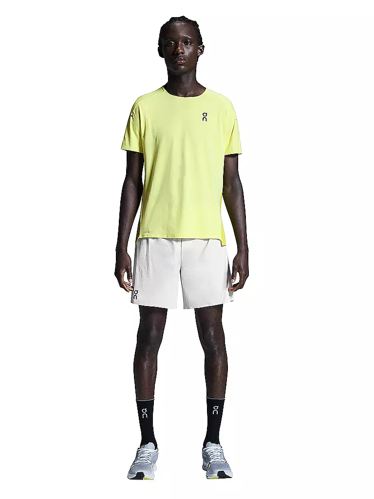 ON | Camiseta de running Performance-T para hombre | Amarillo
