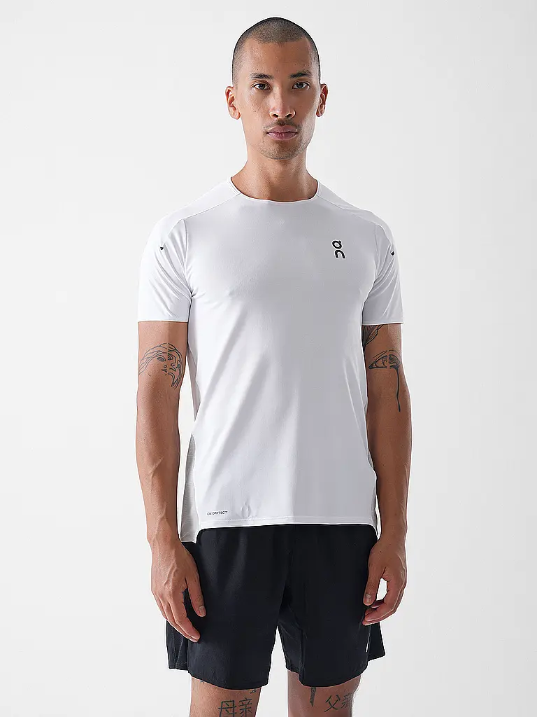 ON | Camiseta de running Performance-T para hombre | Blanco