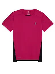 ON | Camiseta de running Performance-T para mujer | Rojo oscuro