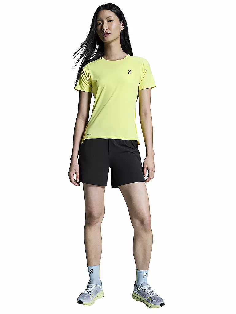 ON | Camiseta de running Performance-T para mujer | Amarillo