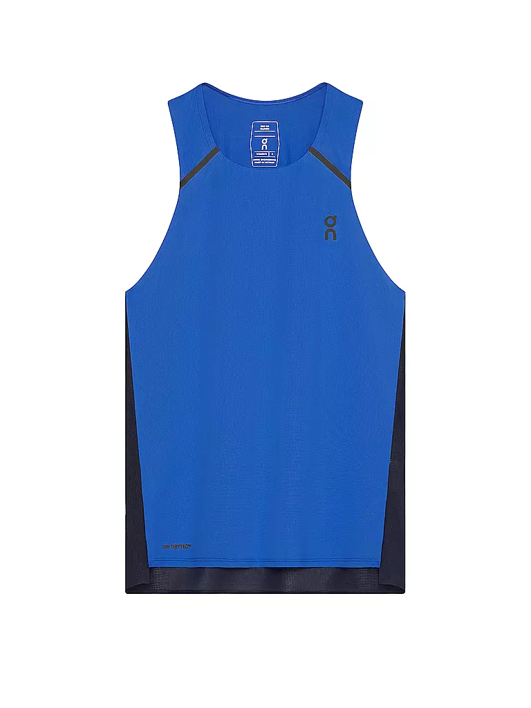 ON | Camiseta de tirantes de running Performance para mujer | Azul oscuro