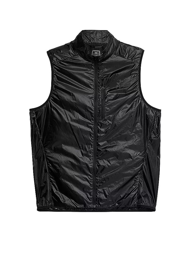 ON | Chaleco de running para hombre Weather Vest | Negro