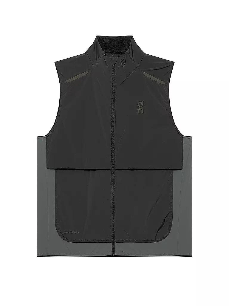 ON | Chaleco de running para hombre Weather Vest | Negro