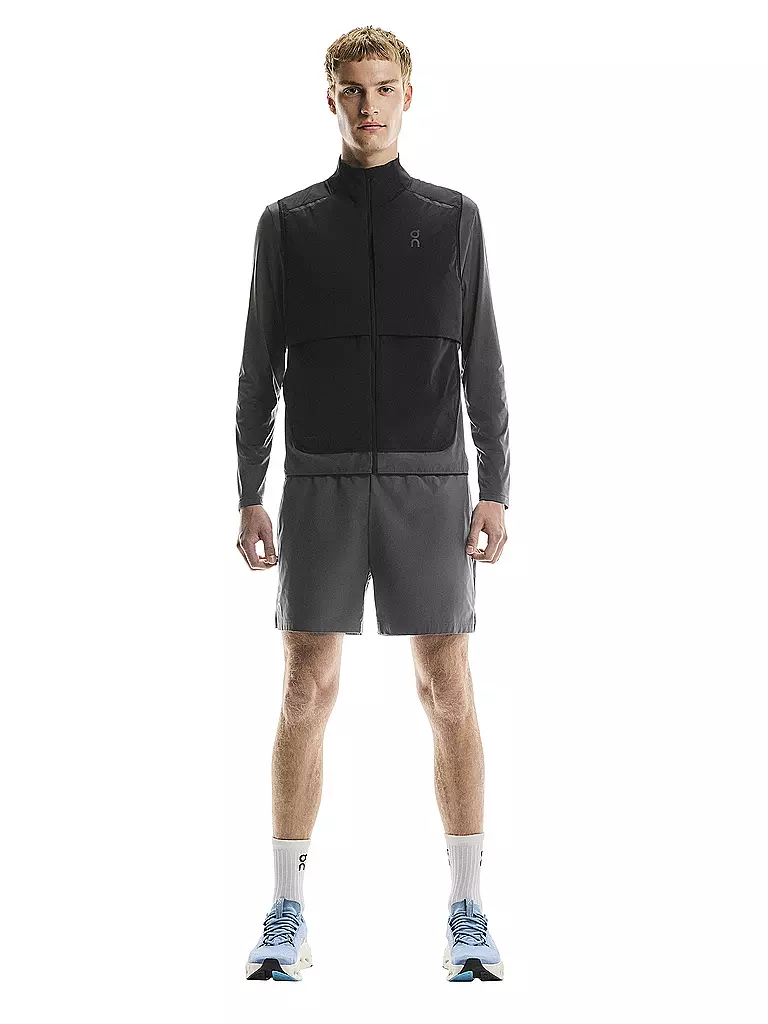 ON | Chaleco de running para hombre Weather Vest | Negro