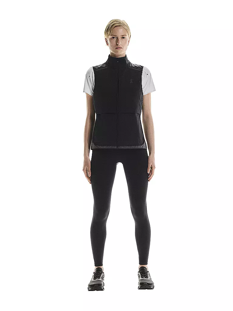ON | Chaleco de running para mujer Weather Vest | Negro