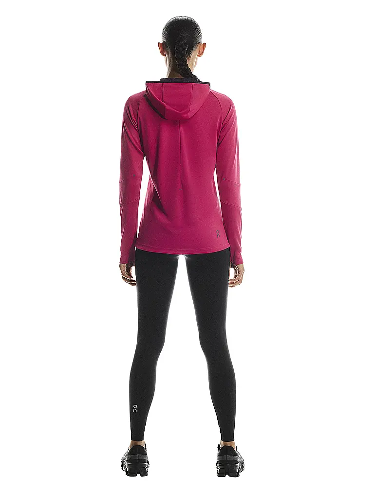 ON | Chaqueta de running con capucha Climate para mujer |