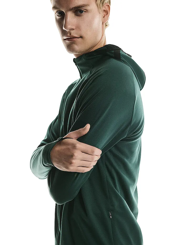 ON | Chaqueta de running para hombre Climate con cremallera y capucha |
