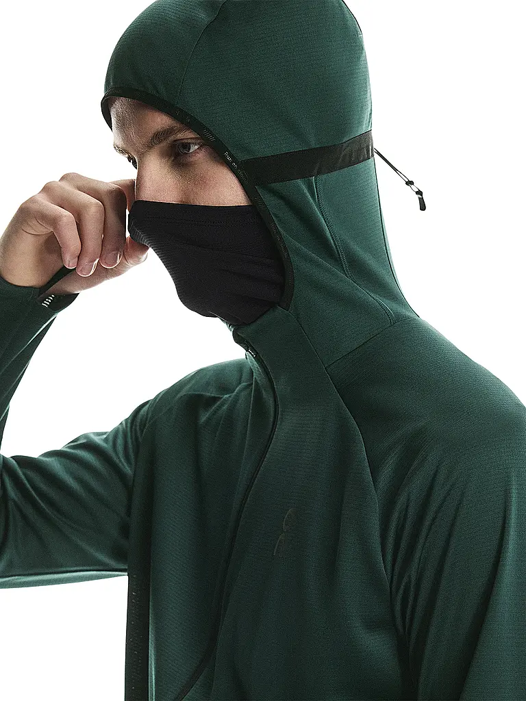 ON | Chaqueta de running para hombre Climate con cremallera y capucha |