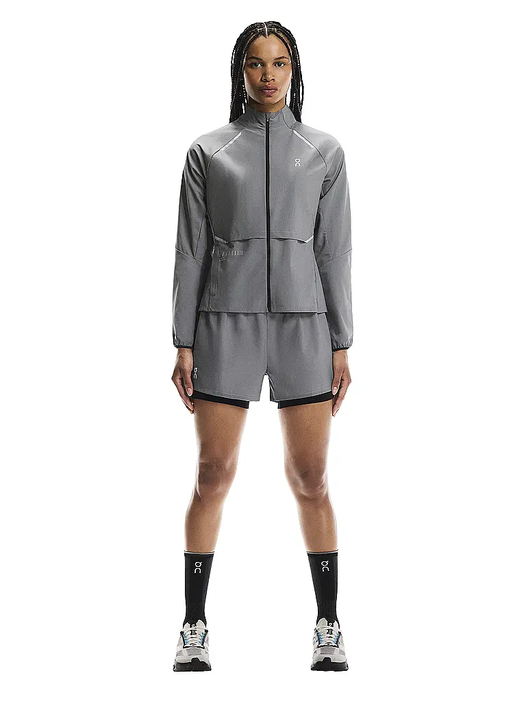 ON | Chaqueta de running para mujer Weather Lumos | Gris