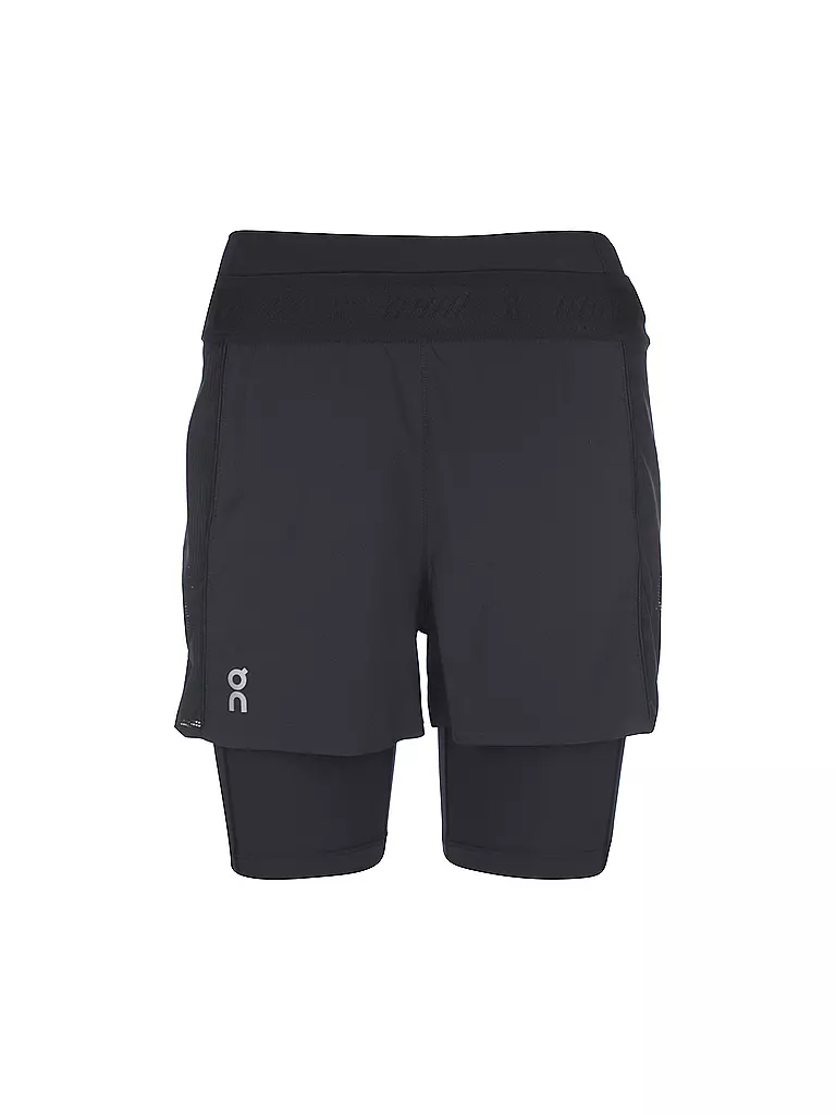 ON | Damen 2in1 Laufshort Active | Negro