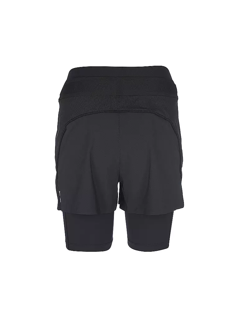 ON | Damen 2in1 Laufshort Active | Negro