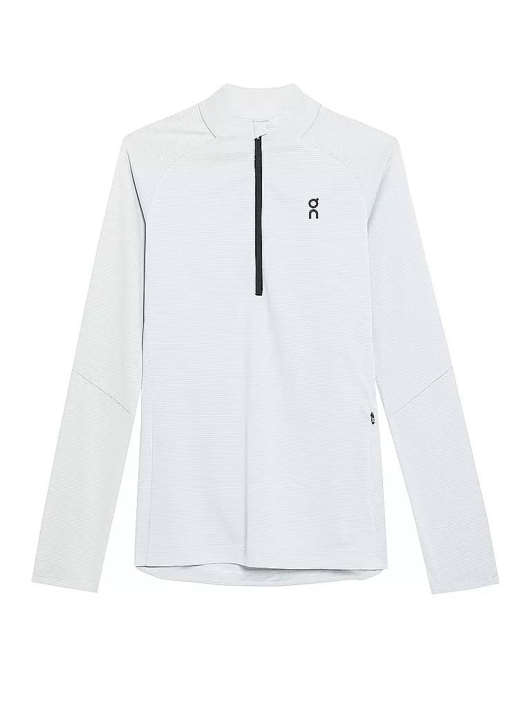 ON | Damen Funktions Zipshirt Climate | Gris claro
