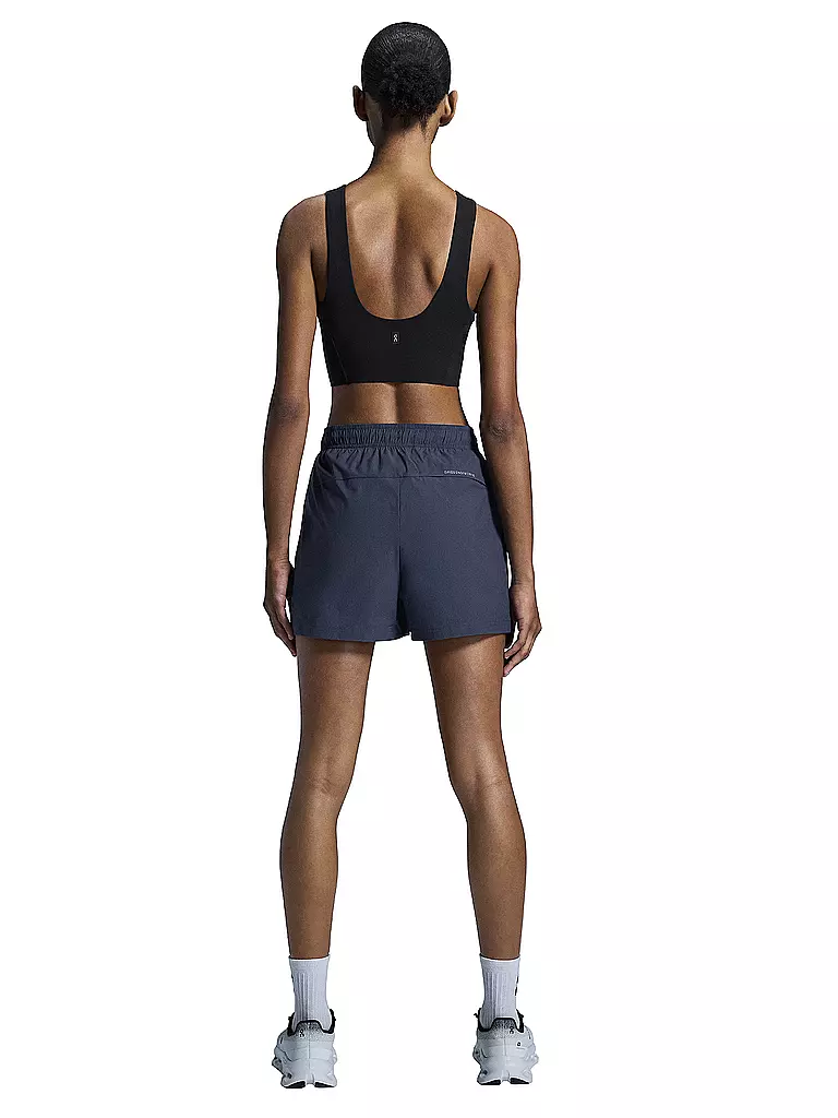 ON | Damen Laufshirt Core 2in1 Crop | Negro