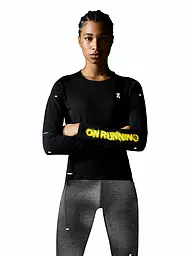 ON | Damen Laufshirt Performance Long-T Lumos  | Negro