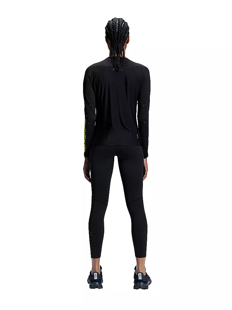 ON | Damen Laufshirt Performance Long-T Lumos  | Negro