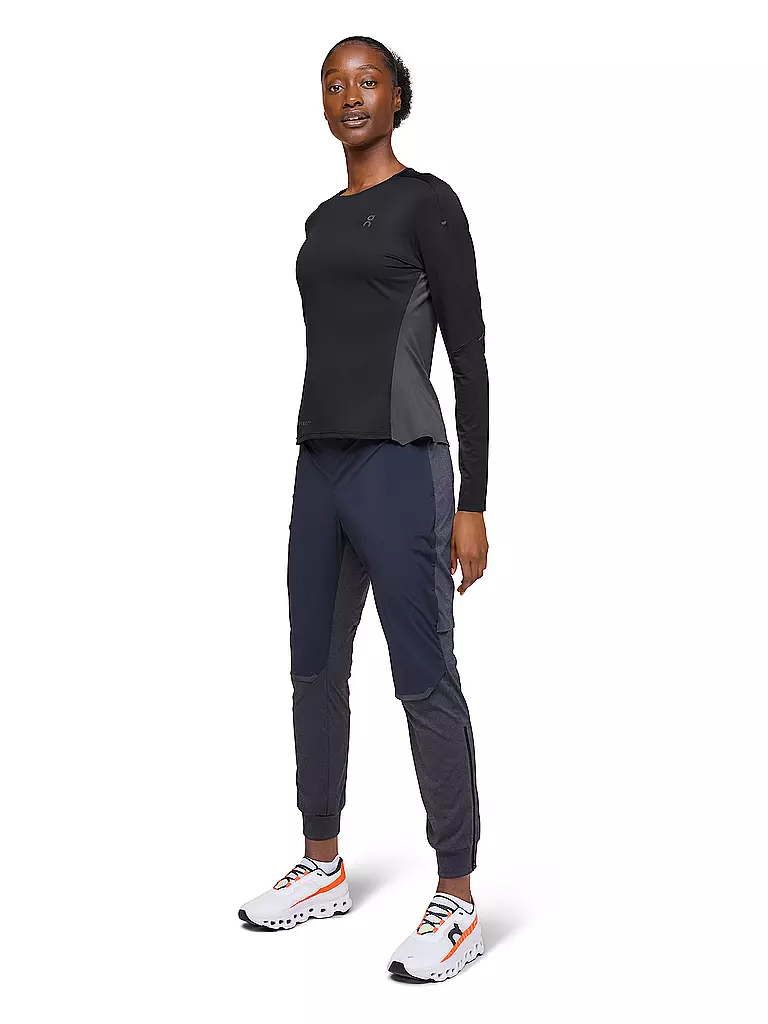ON | Damen Laufshirt Performance Long-T | Negro