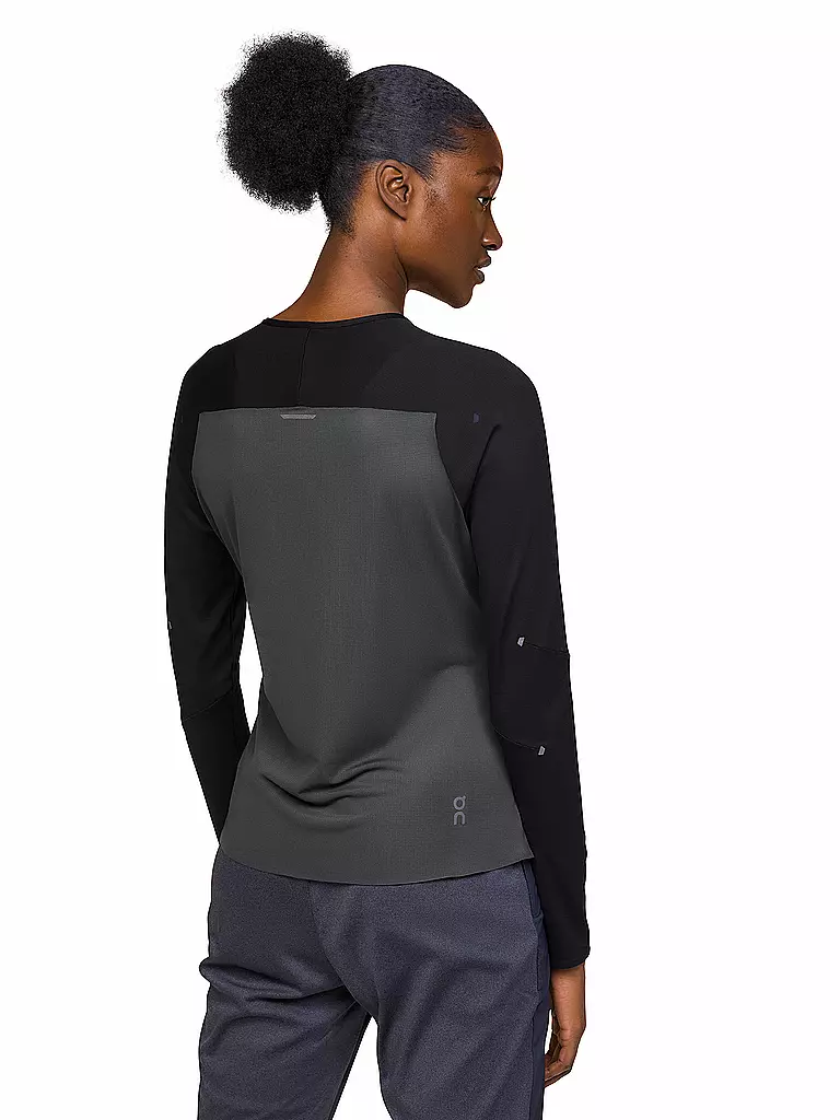 ON | Damen Laufshirt Performance Long-T | Negro