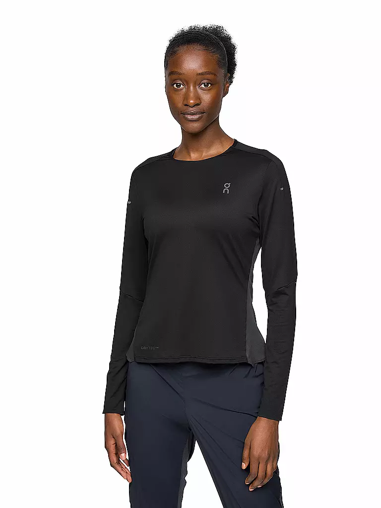 ON | Damen Laufshirt Performance Long-T | Negro