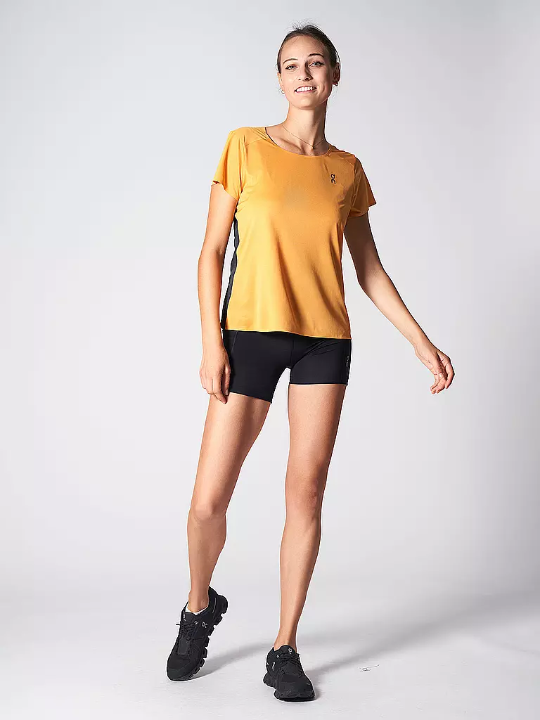 ON | Damen Laufshirt Performance-T | Naranja