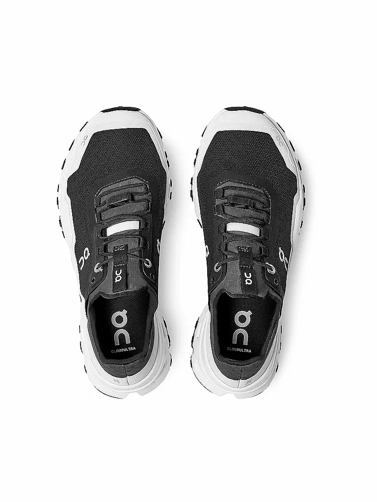 ON | Damen Traillaufschuhe Cloudultra BLACK / WHITE | Negro