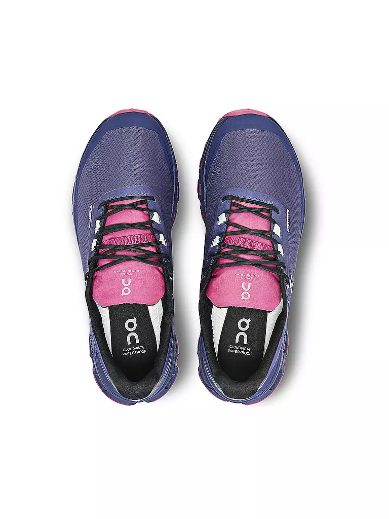 ON | Damen Traillaufschuhe Cloudvista Waterproof FLINT ACAI | Lila