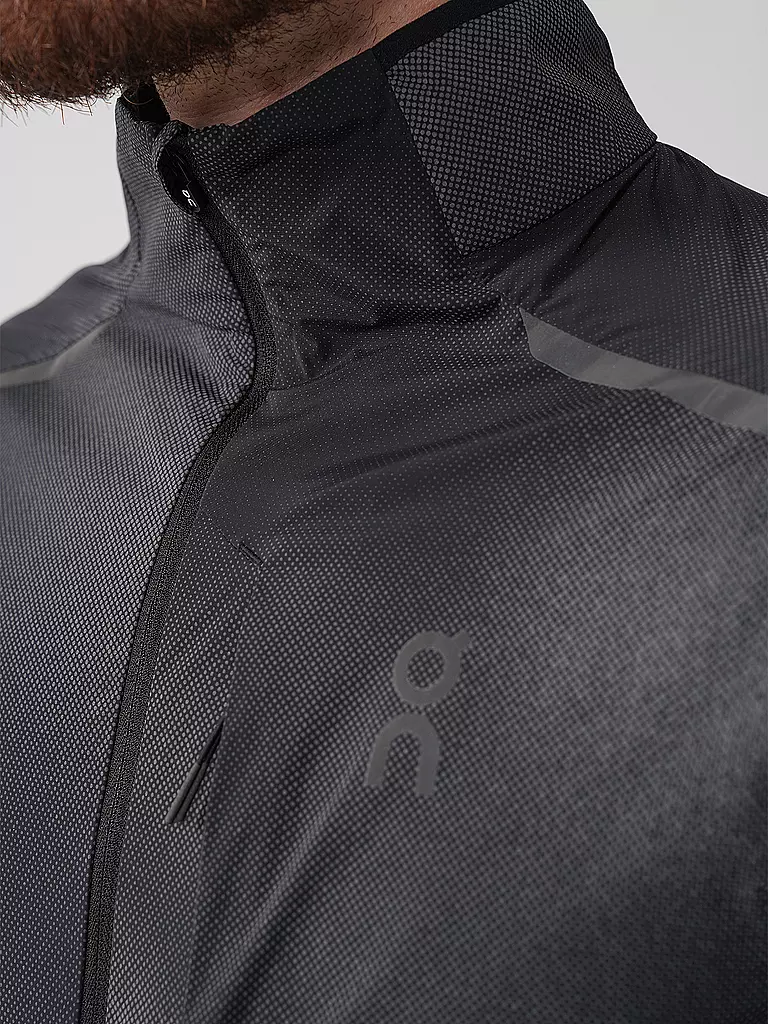 ON | Herre Laufjacke Weather Lumos | Negro