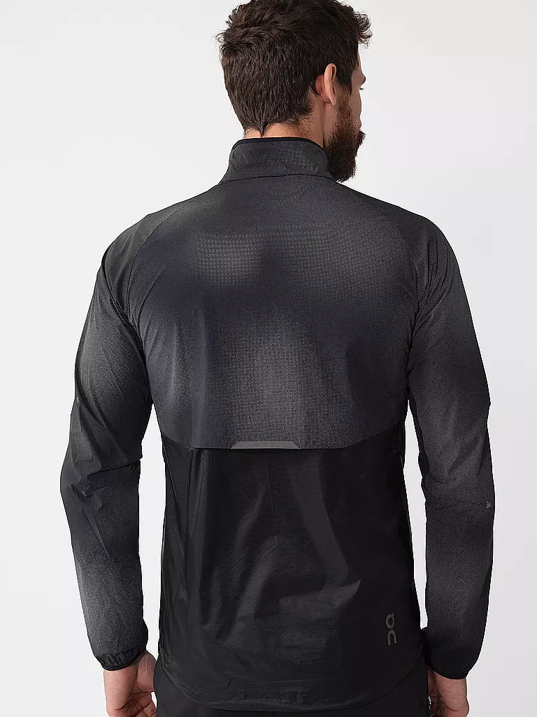 ON | Herre Laufjacke Weather Lumos | Negro
