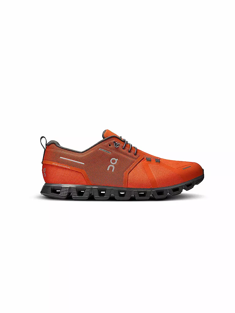 ON | Herren Freizeitschuhe Cloud 5 Waterproof FLAME ECLIPSE | Naranja