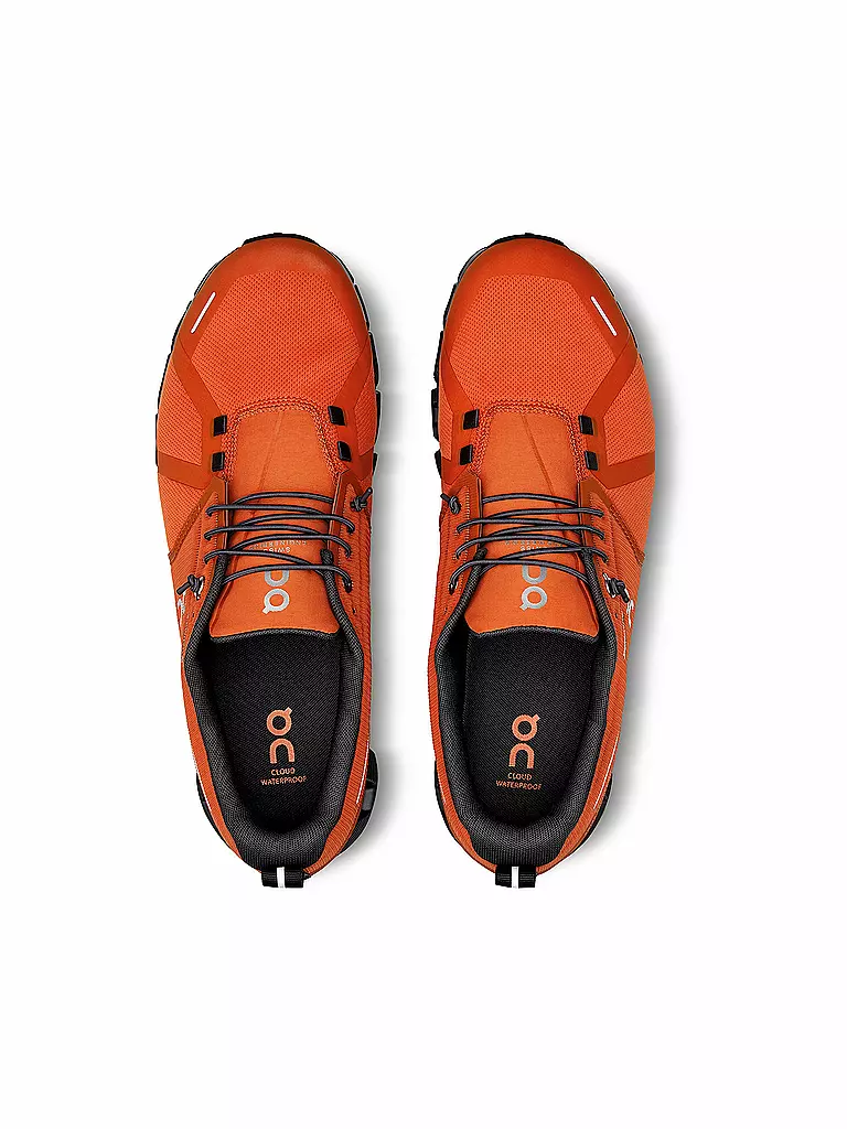 ON | Herren Freizeitschuhe Cloud 5 Waterproof FLAME ECLIPSE | Naranja