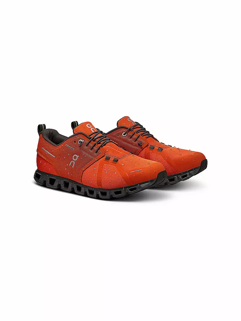 ON | Herren Freizeitschuhe Cloud 5 Waterproof FLAME ECLIPSE | Naranja