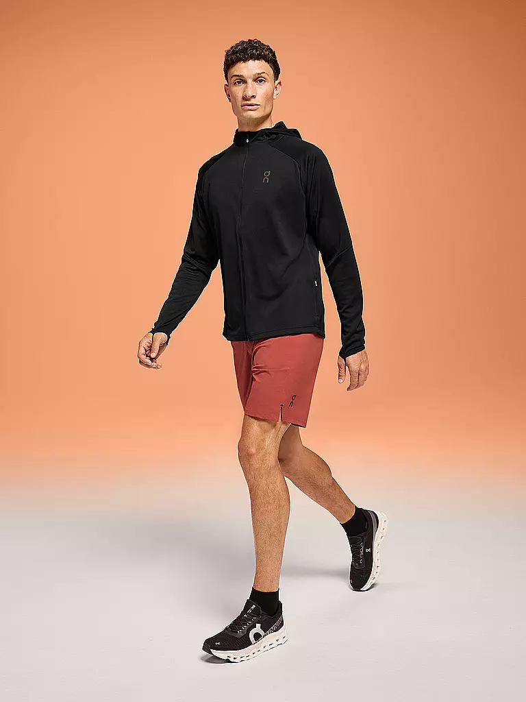 ON | Herren Laufjacke Climate Zip Hoodie | Negro