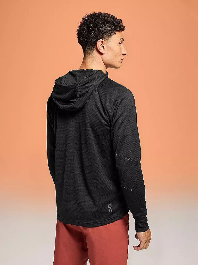 ON | Herren Laufjacke Climate Zip Hoodie | Negro