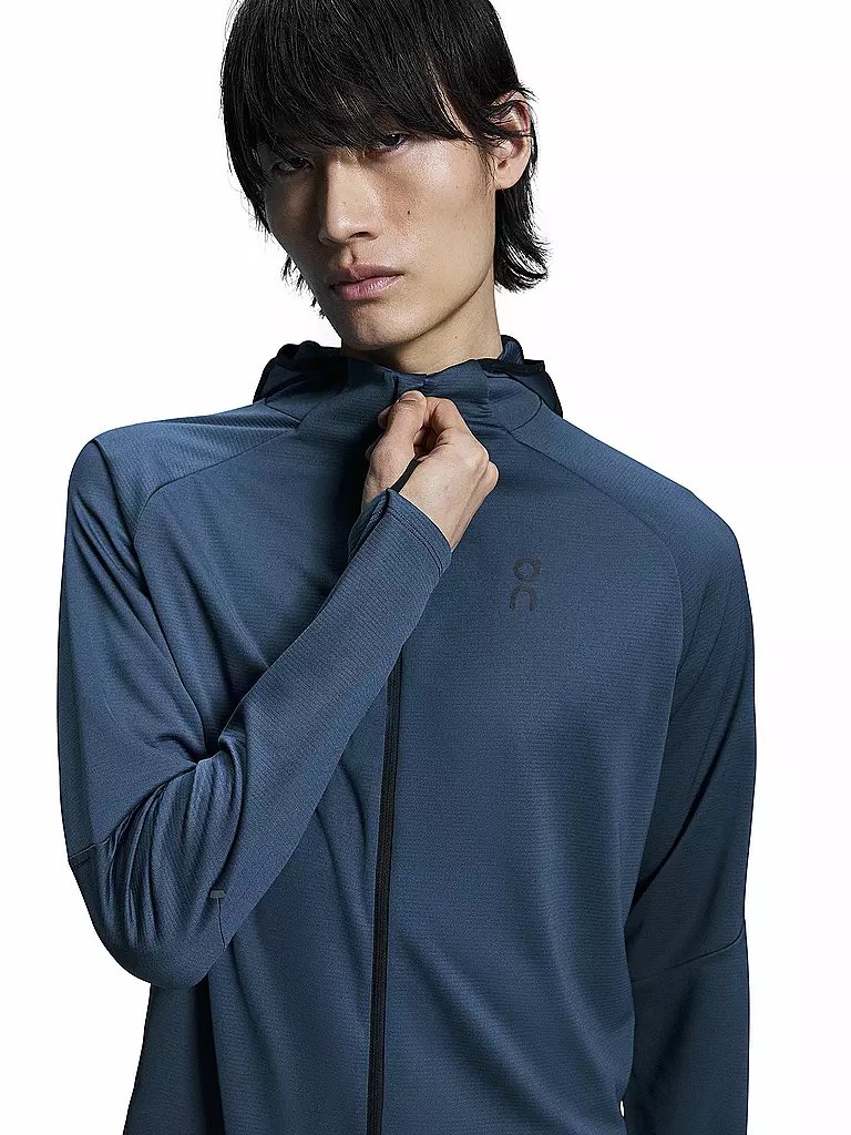 ON | Herren Laufjacke Climate Zip Hoodie | Azul