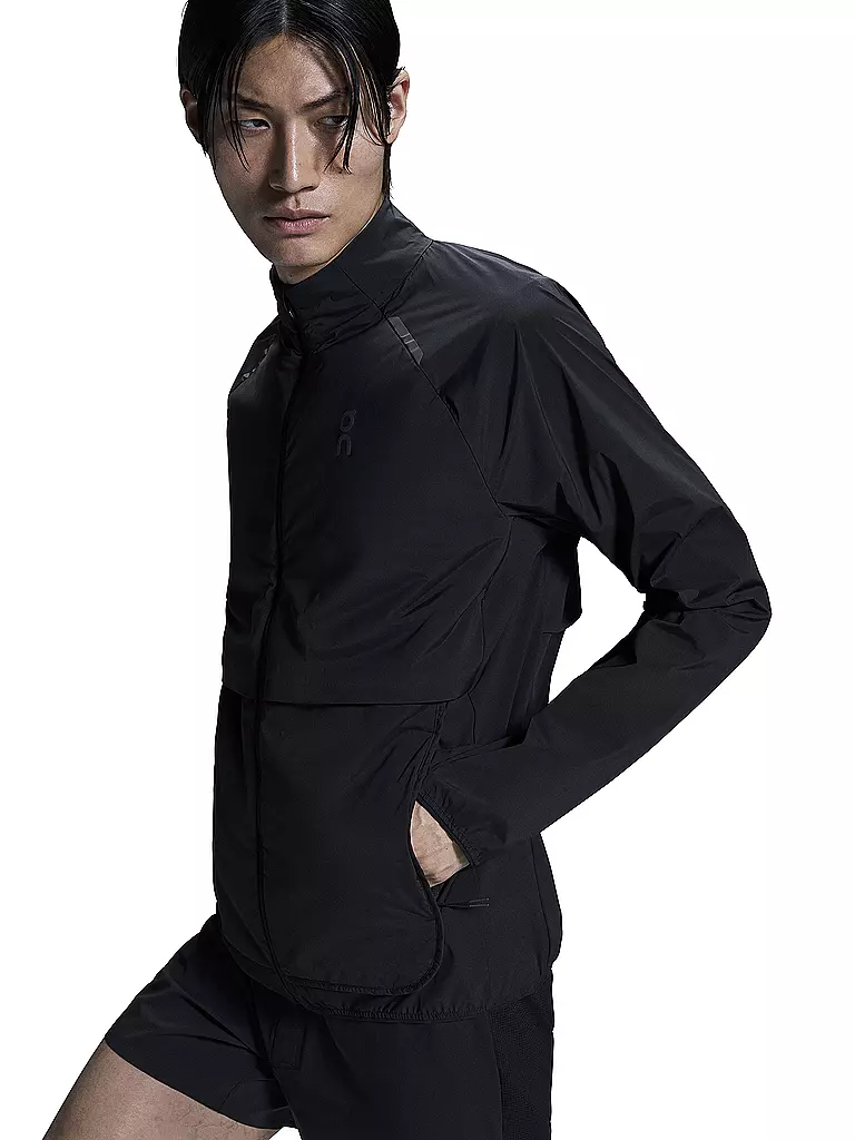 ON | Herren Laufjacke Weather Insulated | Negro