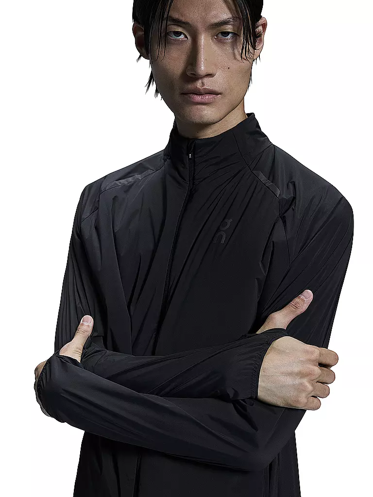 ON | Herren Laufjacke Weather Insulated | Negro