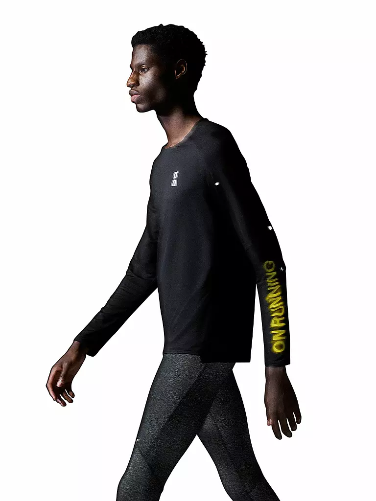 ON | Herren Laufshirt Performance Lumos | Negro
