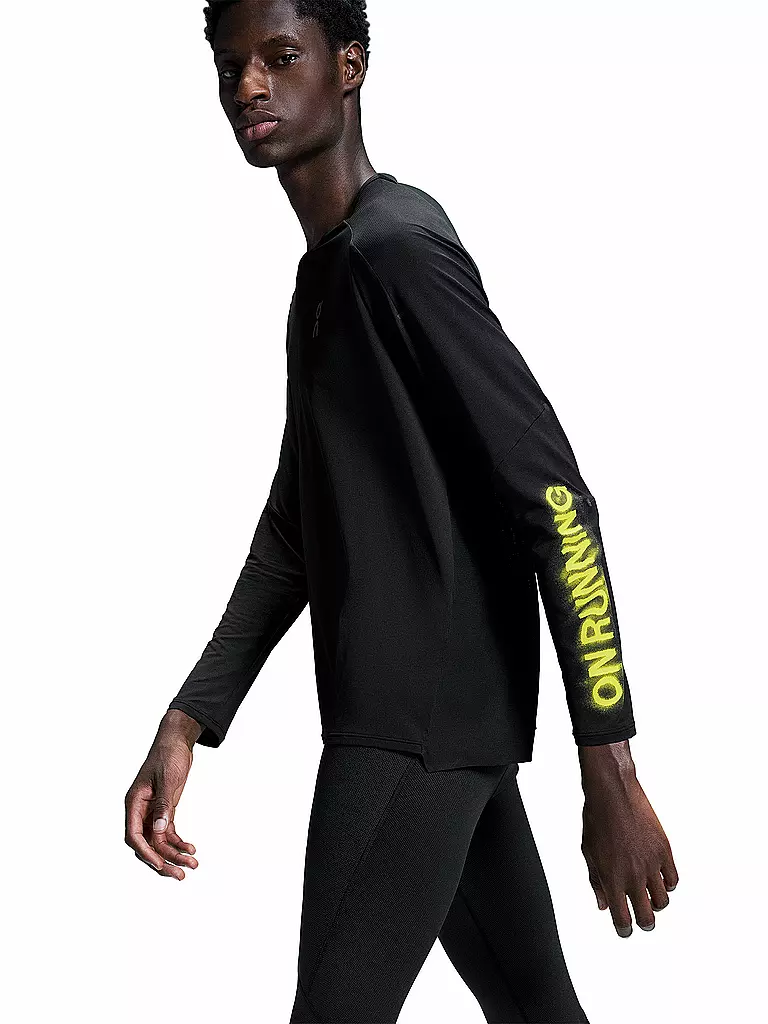 ON | Herren Laufshirt Performance Lumos | Negro
