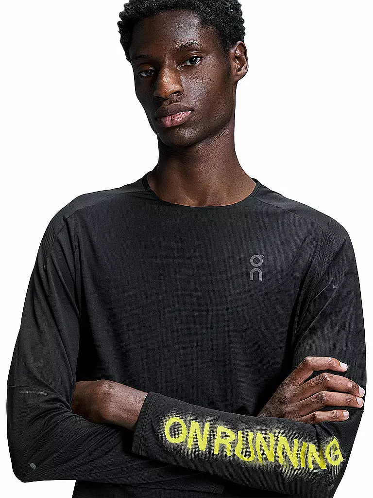 ON | Herren Laufshirt Performance Lumos | Negro