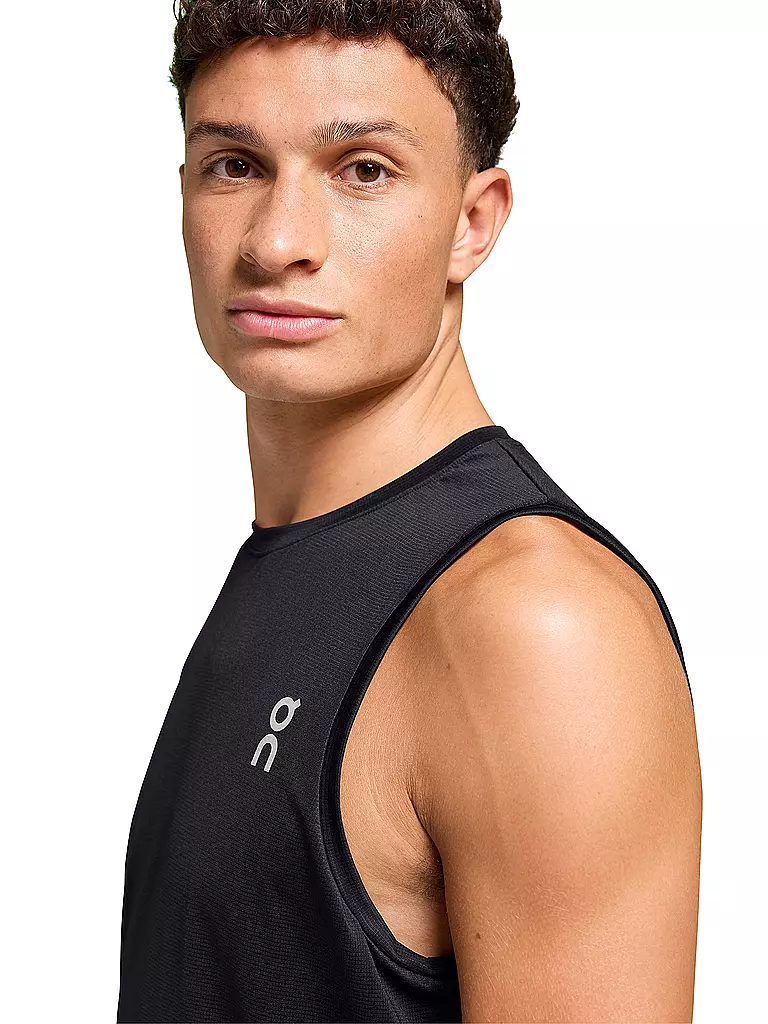 ON | Herren Laufshirt Tank Core | Negro