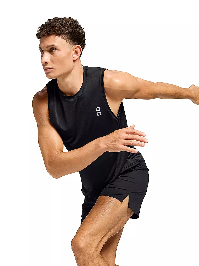 ON | Herren Laufshirt Tank Core | Negro