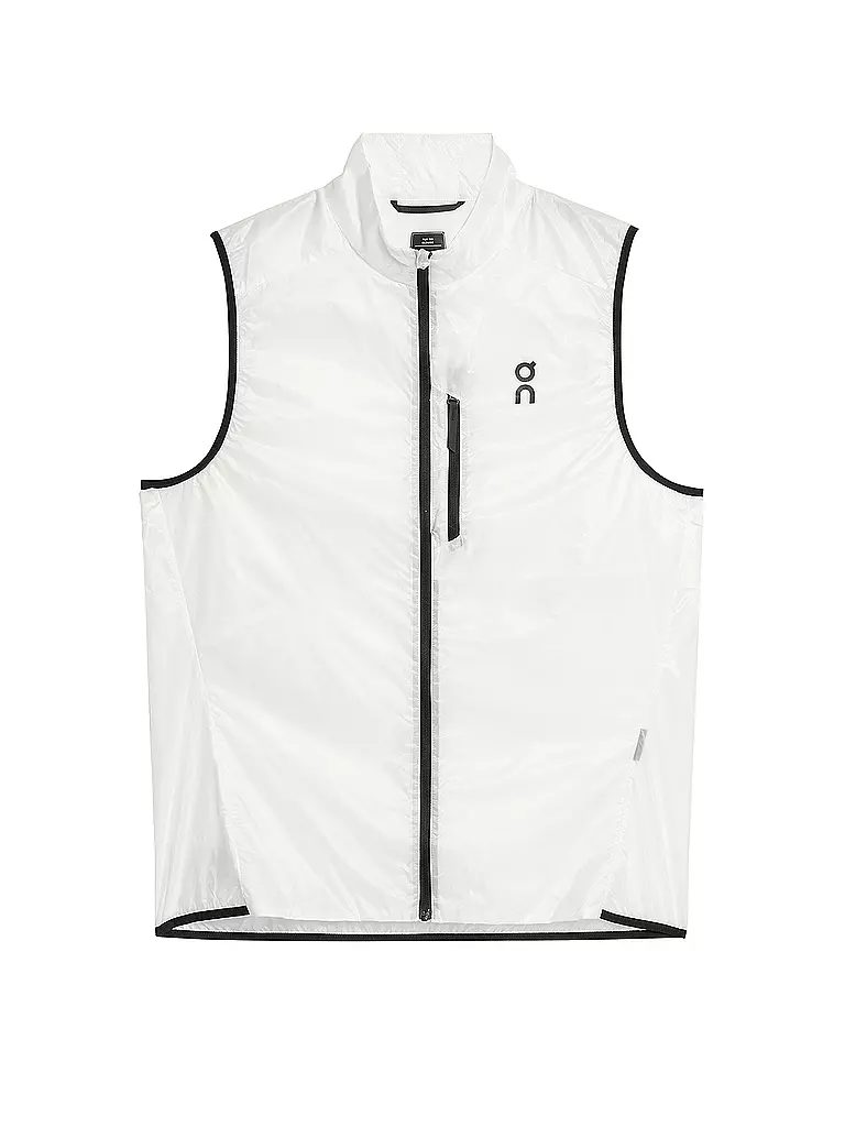 ON | Herren Laufweste Weather Vest | Blanco