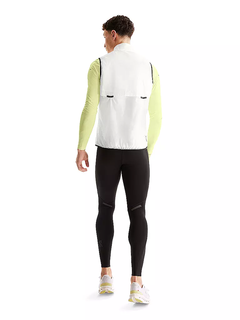 ON | Herren Laufweste Weather Vest | Blanco