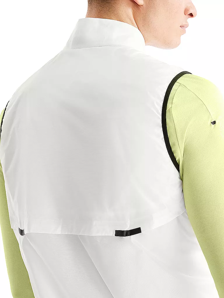 ON | Herren Laufweste Weather Vest | Blanco