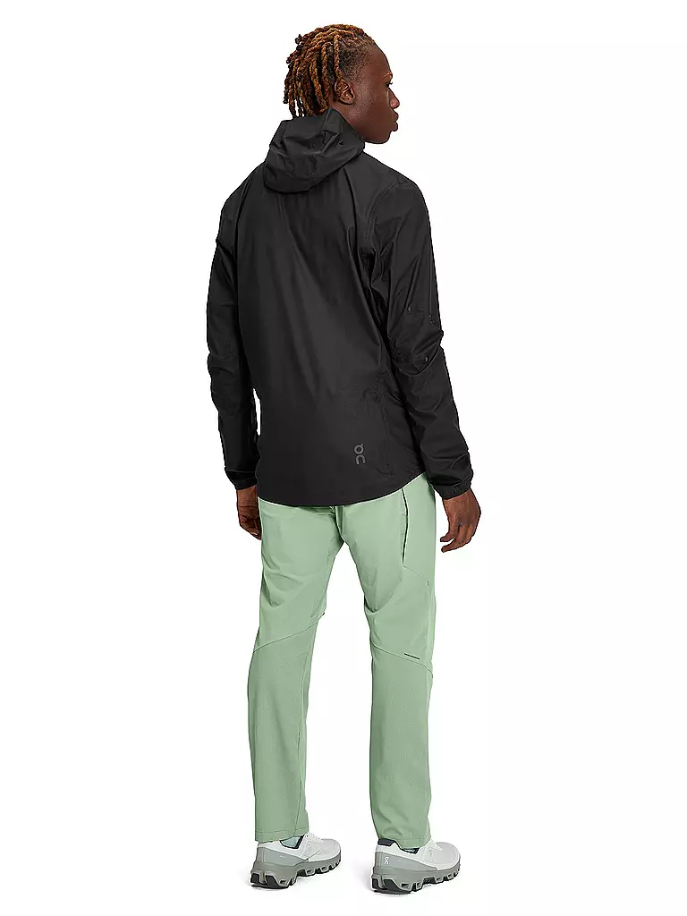 ON | Herren Wanderjacke Anorak Waterproof Hoodie | Negro