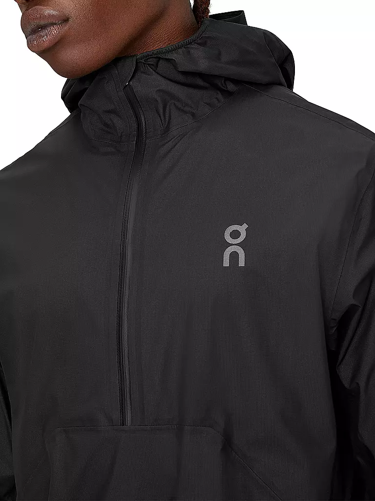 ON | Herren Wanderjacke Anorak Waterproof Hoodie | Negro