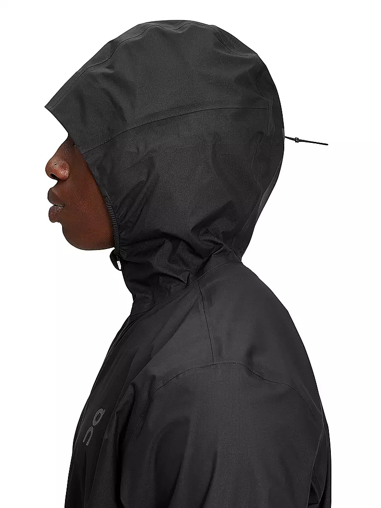 ON | Herren Wanderjacke Anorak Waterproof Hoodie | Negro